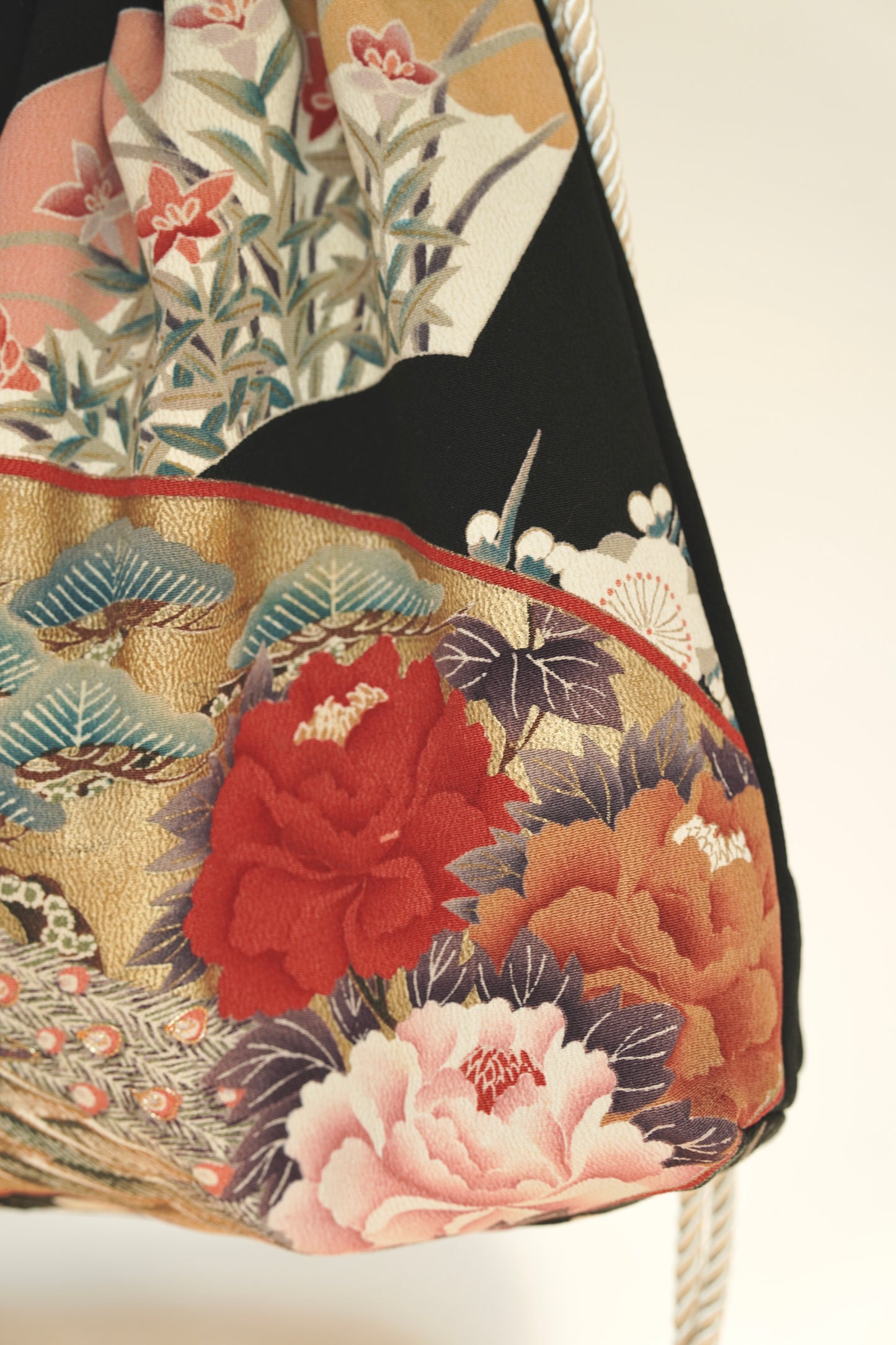 jedwabne kinchaku KIMONO