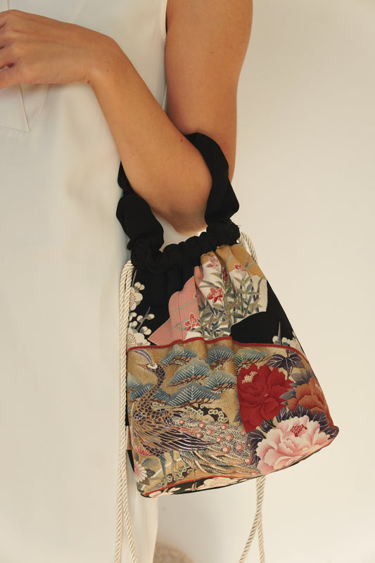 jedwabne kinchaku KIMONO