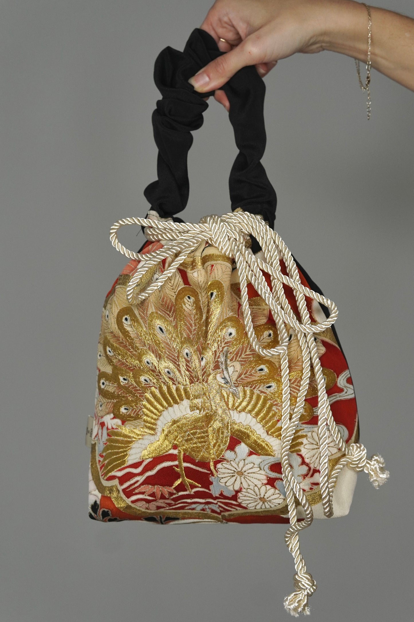 jedwabne kinchaku KIMONO