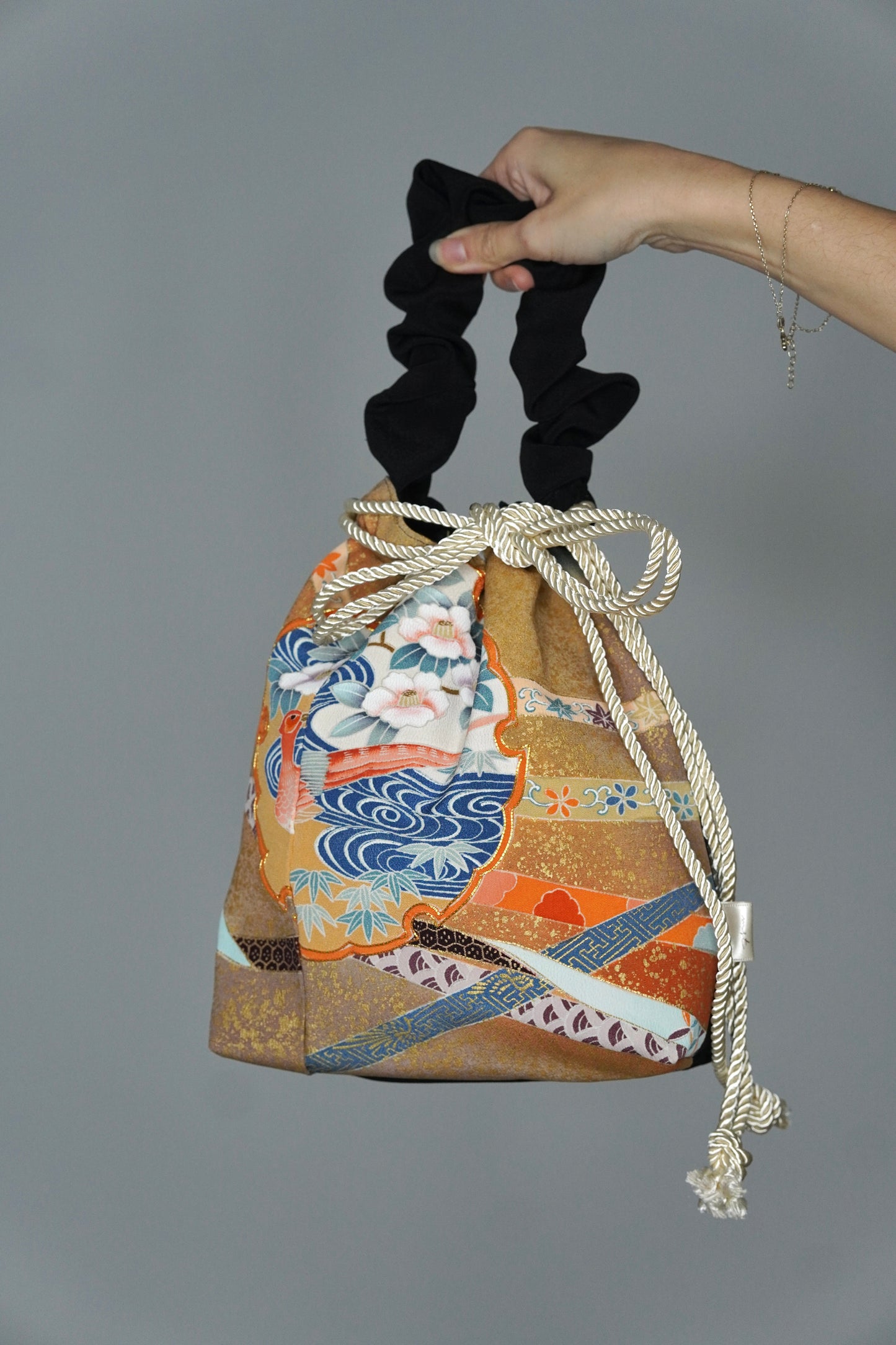 jedwabne kinchaku KIMONO