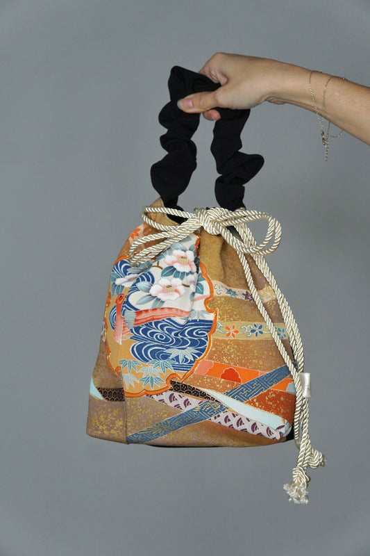 jedwabne kinchaku KIMONO