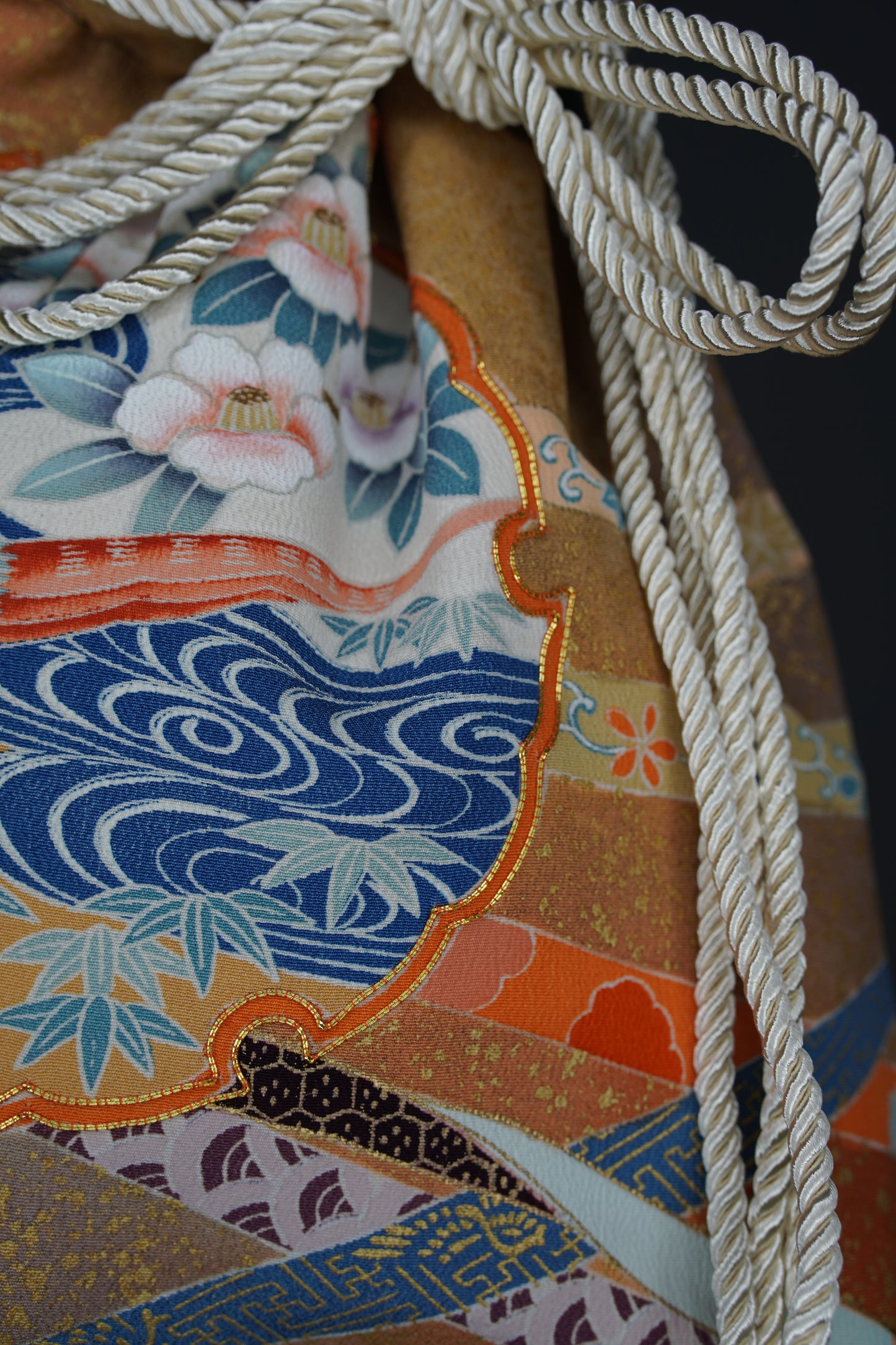 jedwabne kinchaku KIMONO