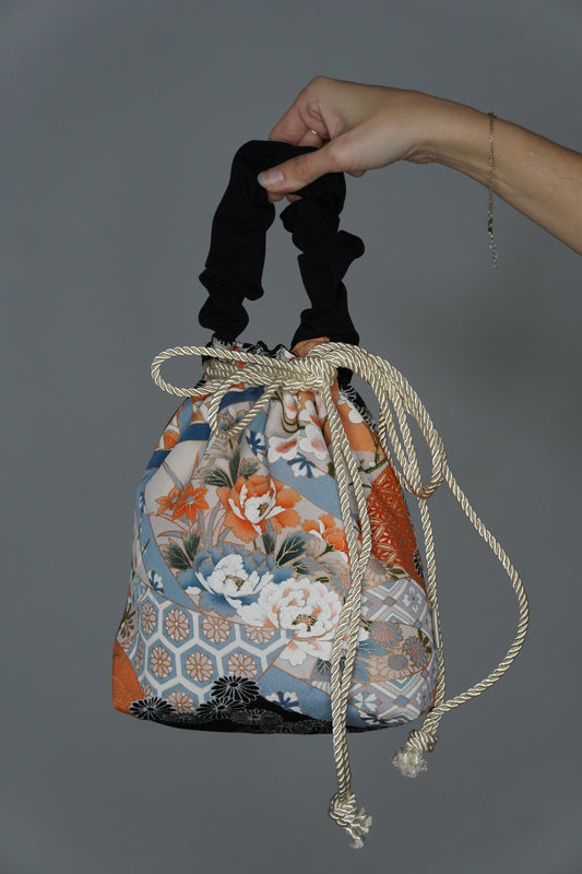 jedwabne kinchaku KIMONO