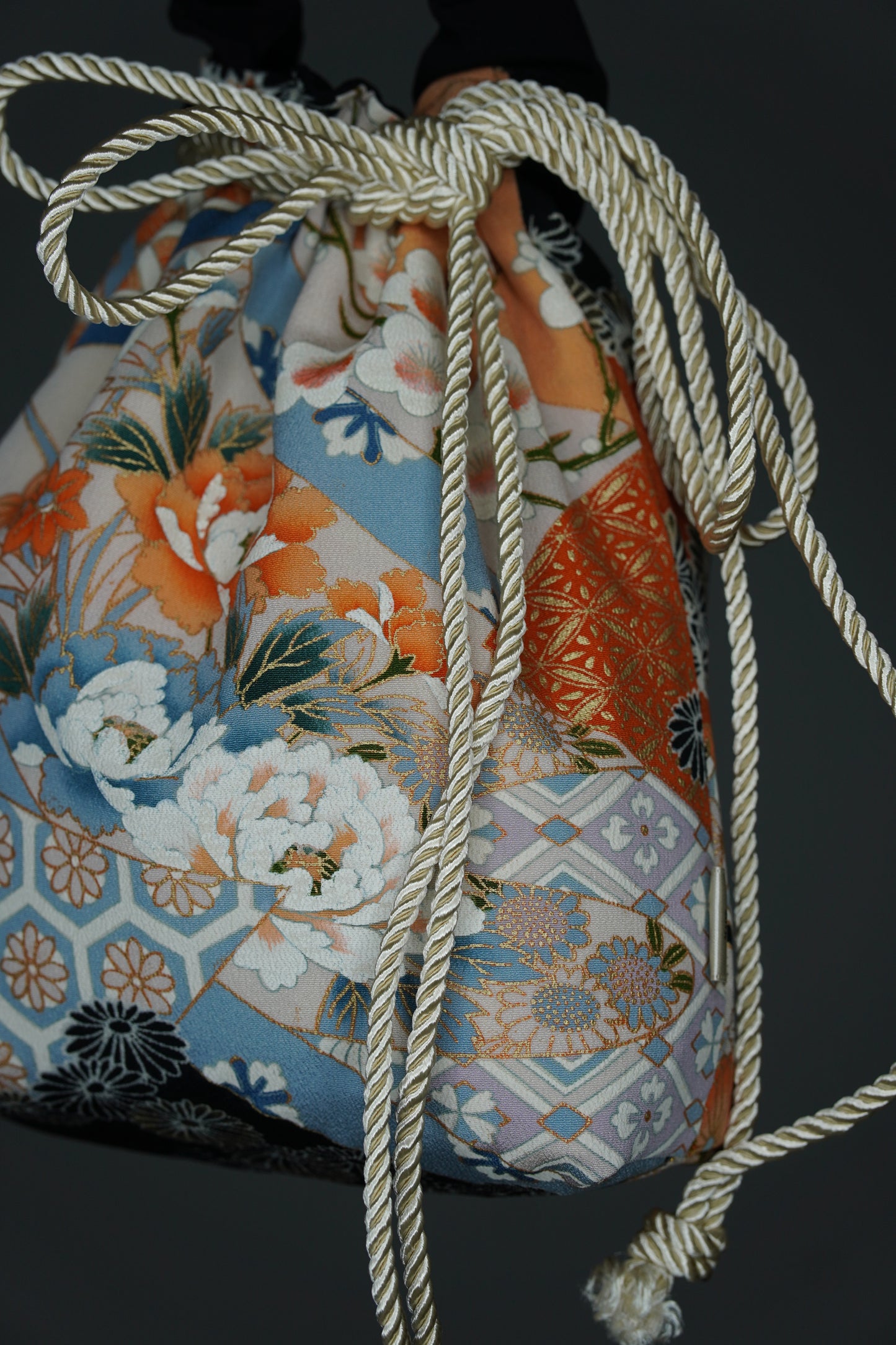 jedwabne kinchaku KIMONO