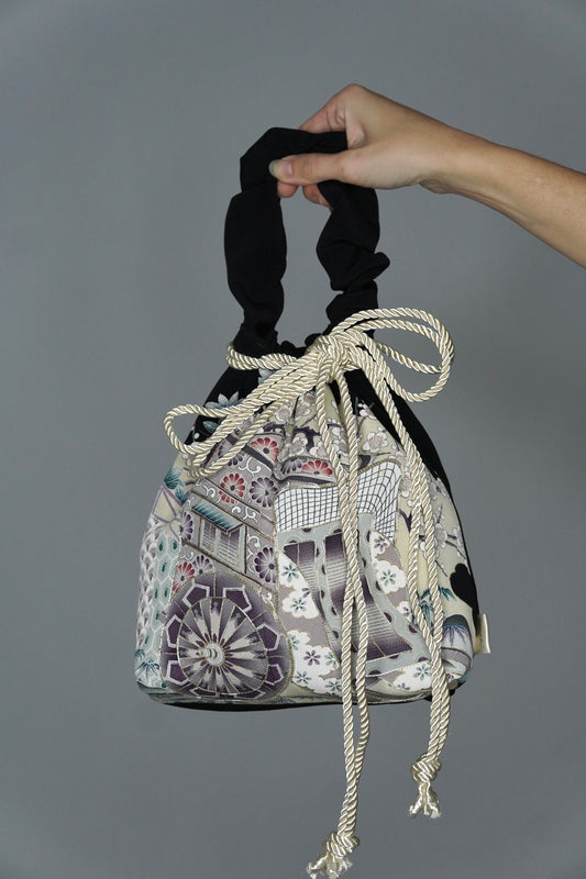 jedwabne kinchaku KIMONO