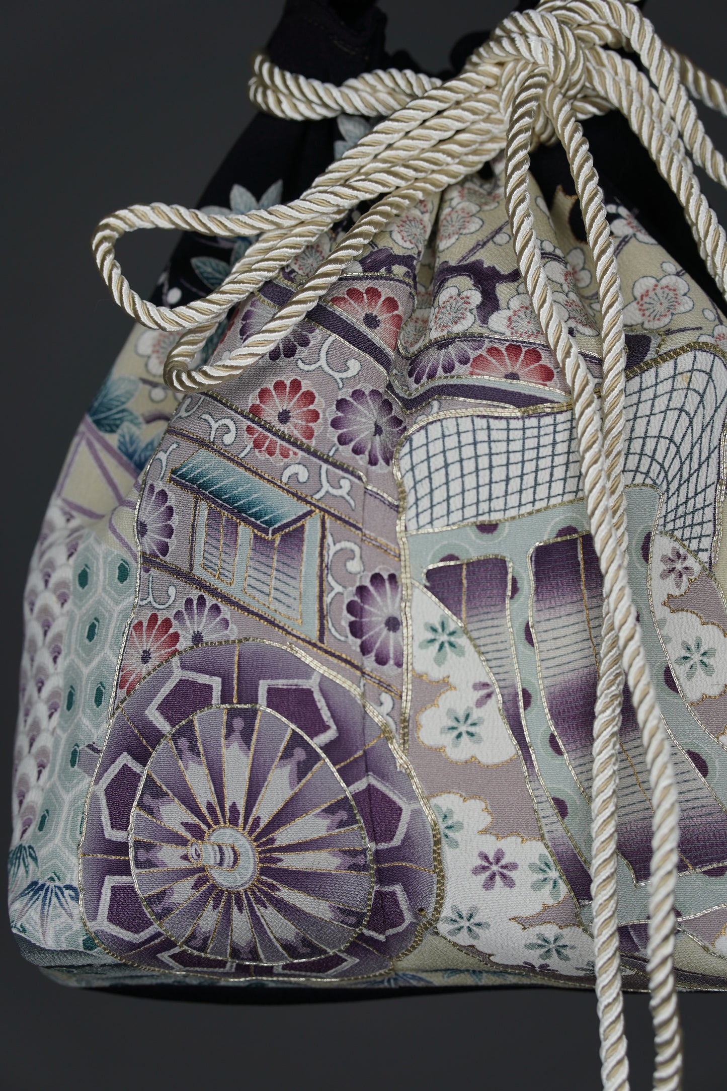 jedwabne kinchaku KIMONO