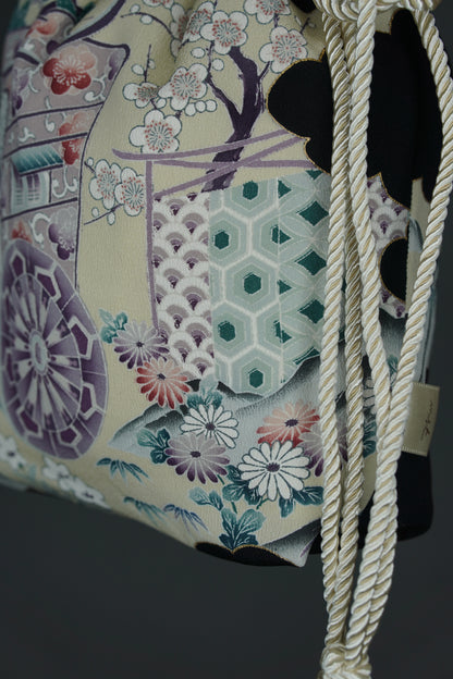 jedwabne kinchaku KIMONO