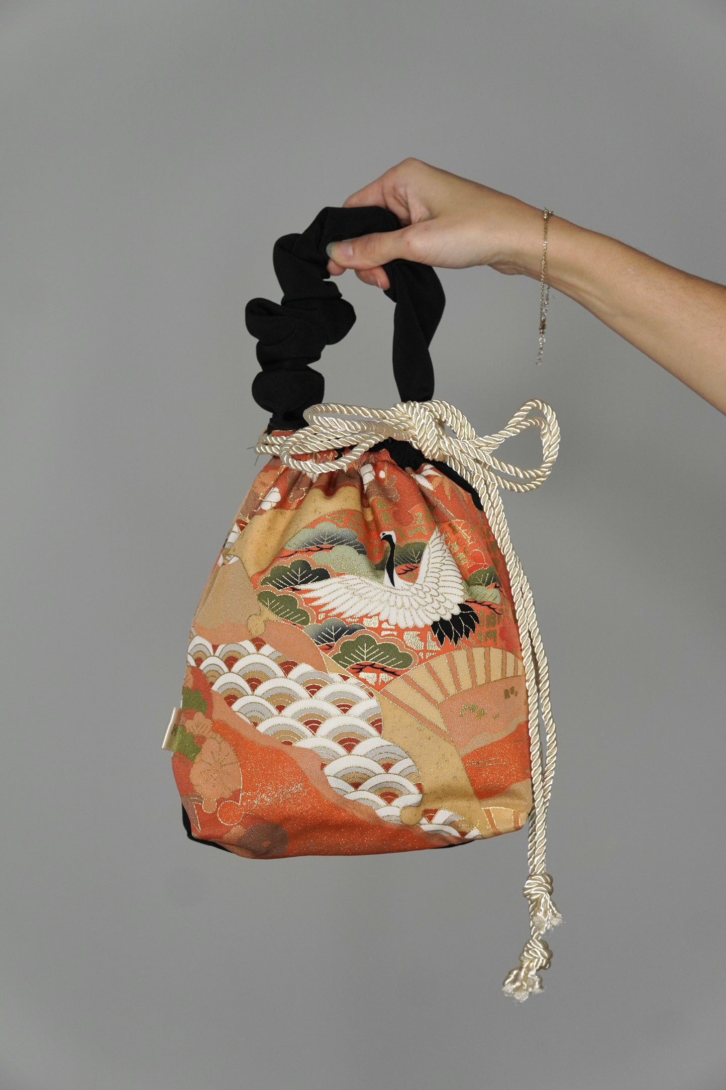 jedwabne kinchaku KIMONO