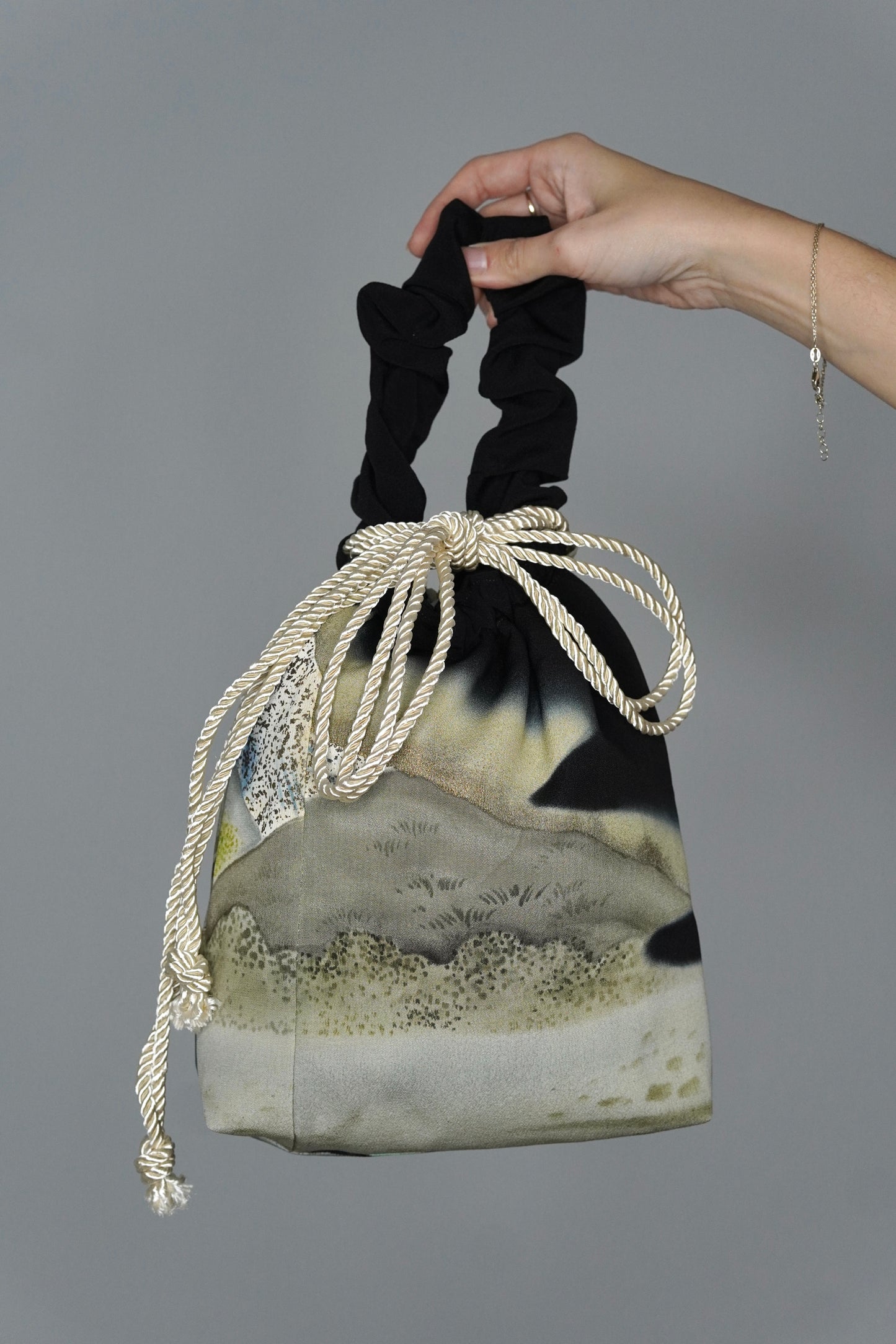 jedwabne kinchaku KIMONO