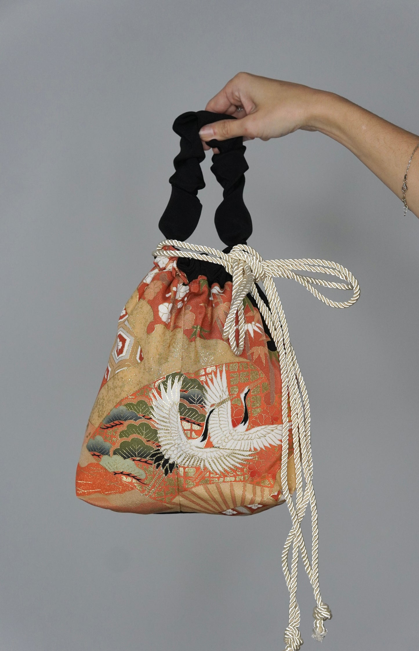 jedwabne kinchaku KIMONO