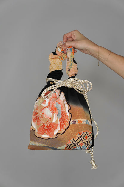 jedwabne kinchaku KIMONO