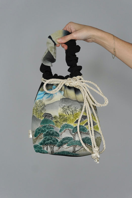 jedwabne kinchaku KIMONO