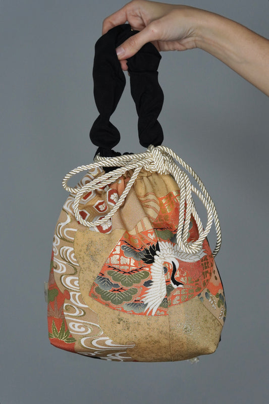 jedwabne kinchaku KIMONO (II gatunek)