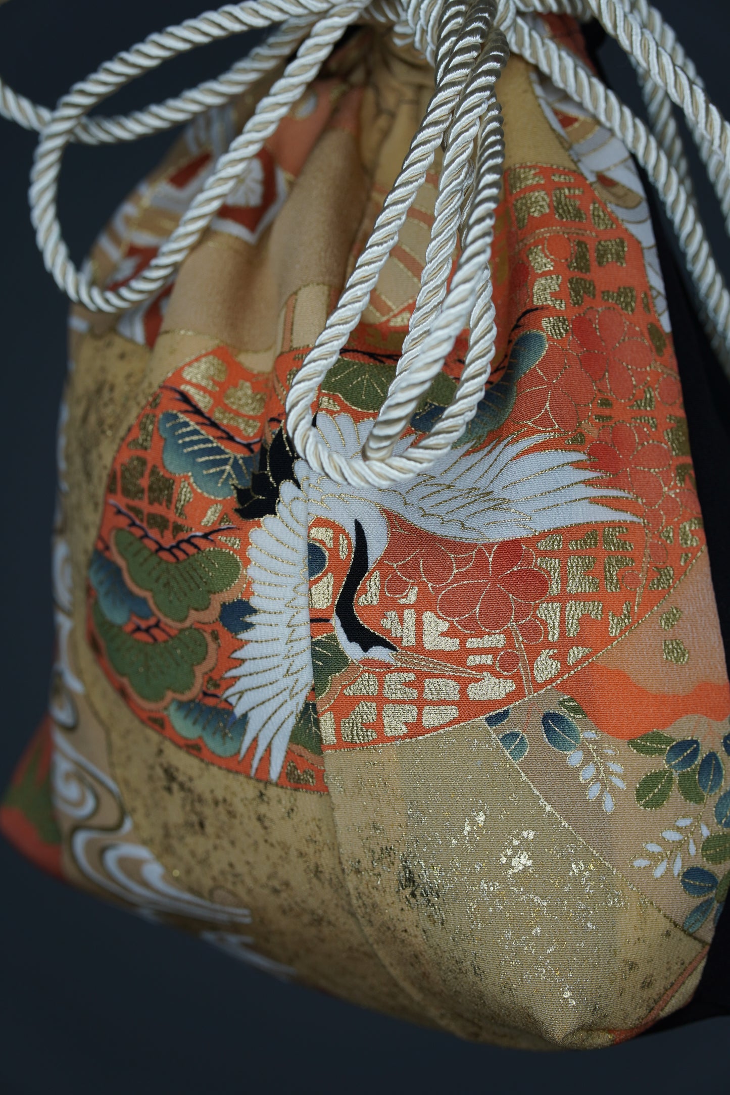 jedwabne kinchaku KIMONO (II gatunek)