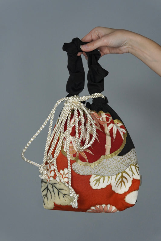 jedwabne kinchaku KIMONO (II gatunek)