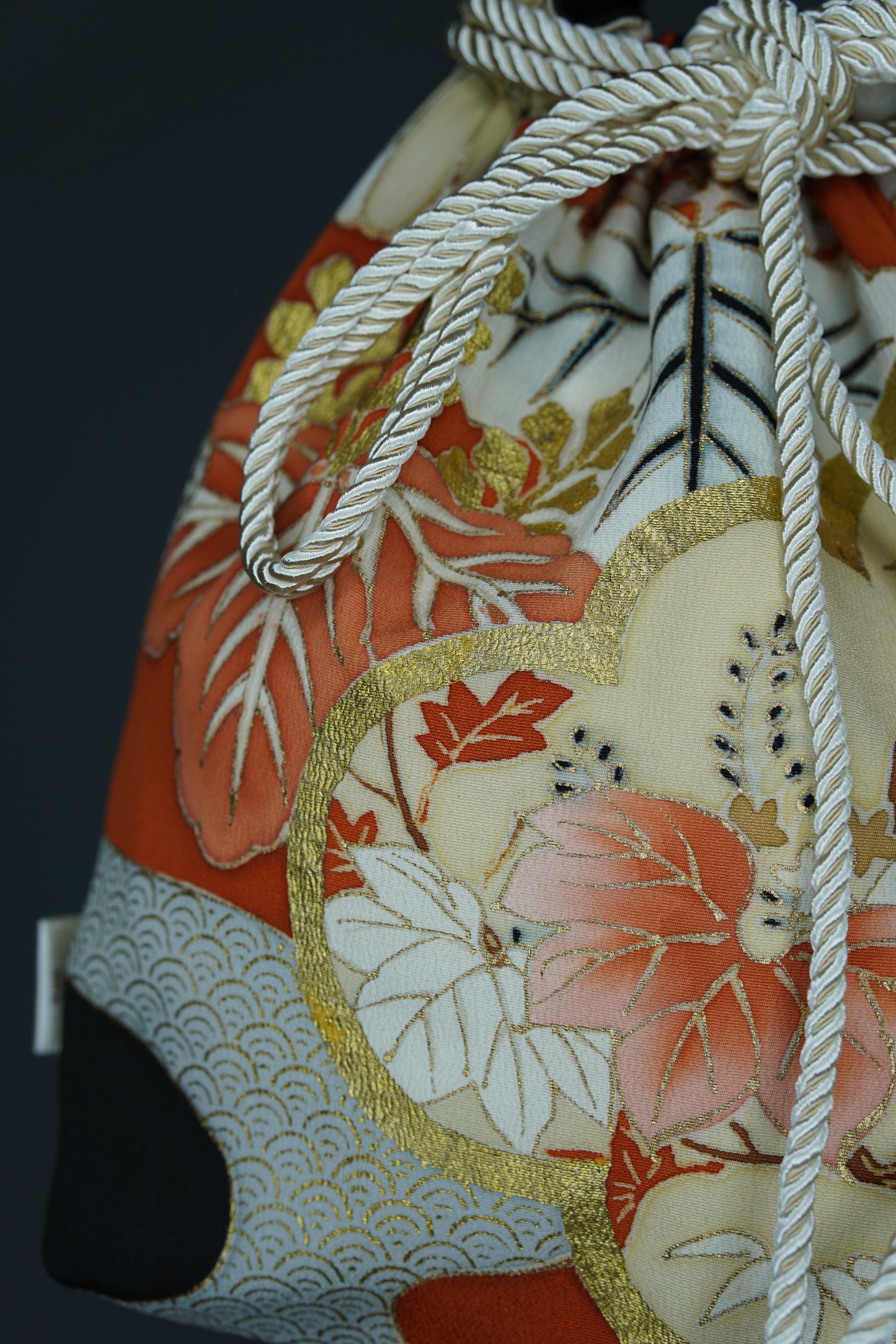 jedwabne kinchaku KIMONO (II gatunek)