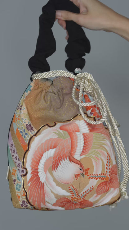 jedwabne kinchaku KIMONO