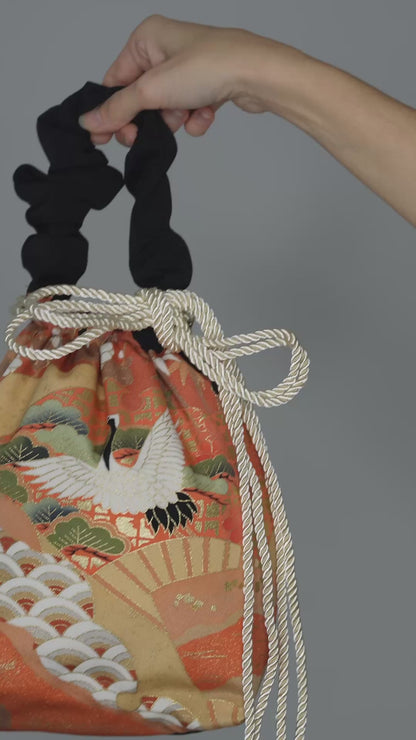 jedwabne kinchaku KIMONO